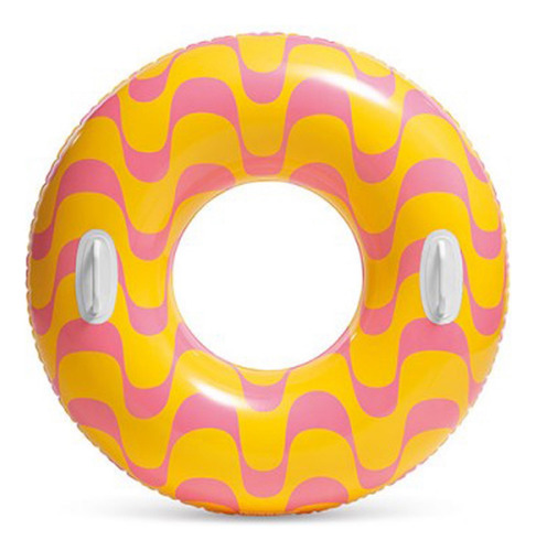 Salvavidas/flotador Inflable Con Agarraderas Marca Intex