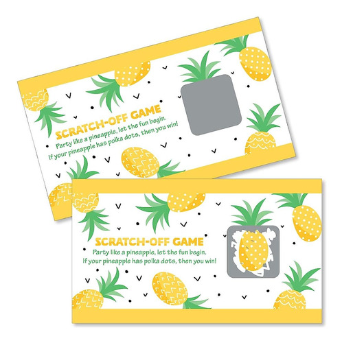 Big Dot Of Happiness Tropical Pineapple - Summer Party Game 