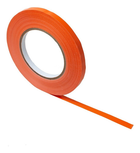 1 Rollo De Cinta Adhesiva De Pvc De 3/8 X160mts Colores Color Anaranjado