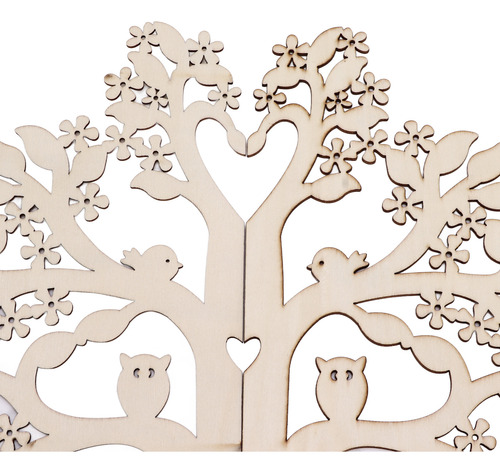 Libro De Visitas Holzbaum Personalizado En Madera-