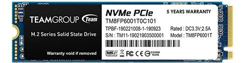 Unidad De Estado Sólido Ssd Teamgroup Nvme Pcie M.2