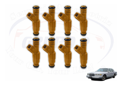 8 Inyectores Combustible Lincoln Town Car 1995 A 1998 Nuevos