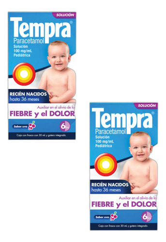 Tempra Sol Pediatrica 30 Ml Paracetamol 100 Mg Gotero P2