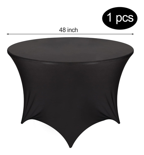 Mantel De Spandex Redondo De Mantel Negro Redonda De Tela De