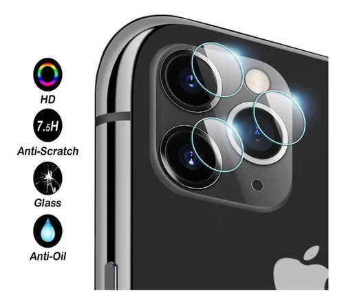 Protector Camara Vidrio Lentes Apple iPhone 11 Pro Max + Kit