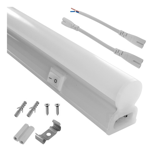 Tubo Led 60 Cm Listón Interior C/ Tecla 8w Luz Cálida 3000k