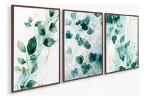 Comprar Quadros Decorativo Sala Quarto Casal Escritório Folhas Verde
