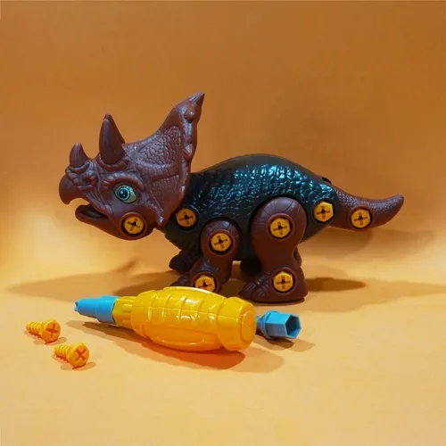 Dinosaurio De Juguete Armables Didácticos Triceratops
