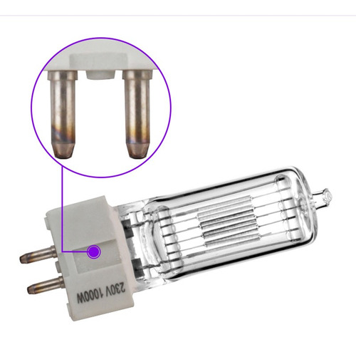 Lampara Ampolleta Halogena Cp-70 1000w Gx9,5 Light Solution