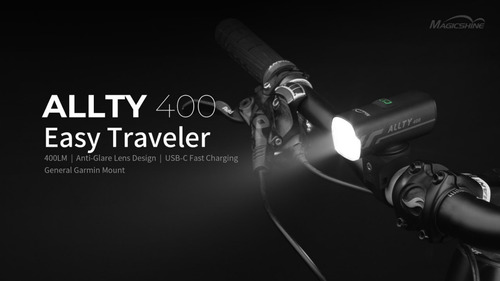 Imagen 8 de 10 de Luz Delantera Para Bici Allty 400 Lumenes Flash Usb Cuotas