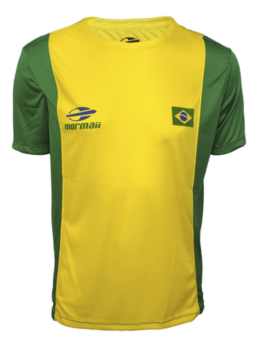 Camiseta Mormaii Ad Helanca Brasil Dry Recortes Masculina - 