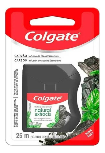 2 Pza Hilo Dental Colgate Natural Econtracts Charcoal 25 Met