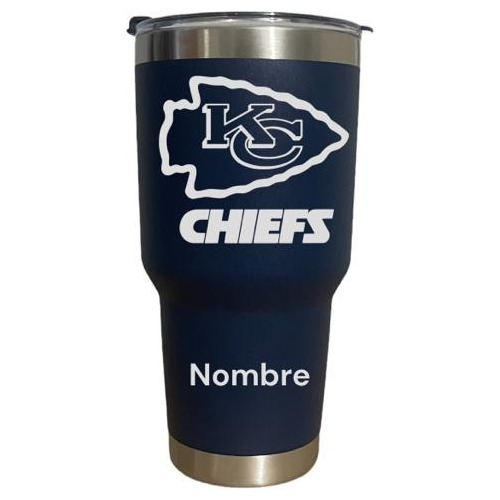 Termo Personalizado Kc Chiefs Grabado Laser 30 Oz