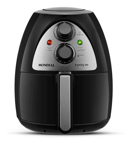 Fritadeira Air Fryer Sem Óleo 4l Inox Naf03i Mondial 110v