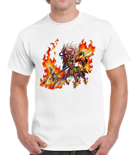 Remera De Hombre Guerrero Oriental Mitologia Fuego Arma