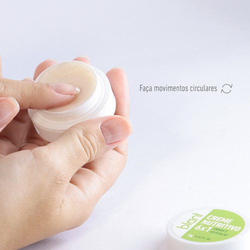 Creme Nutritivo Unhas E Cutículas 6x1 Vegano Blant