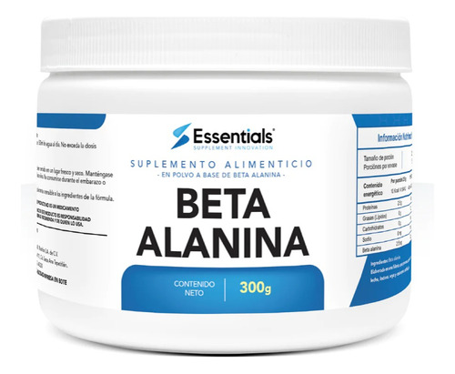 Essentials Beta Alanina 300 Gr 120 Serv