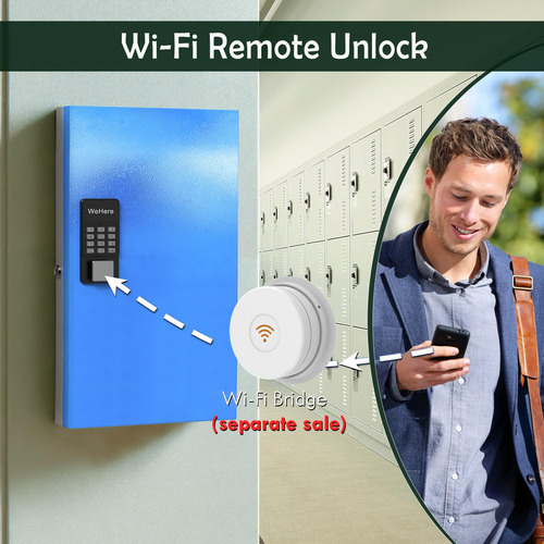 Caja De Bloqueo Para 96 Llaves Montaje En Pared Bluetooth