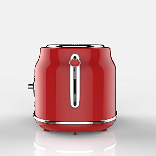 Torradeira Perfect Frigidaire ETO102 Red Retro Wide de 2 fatias
