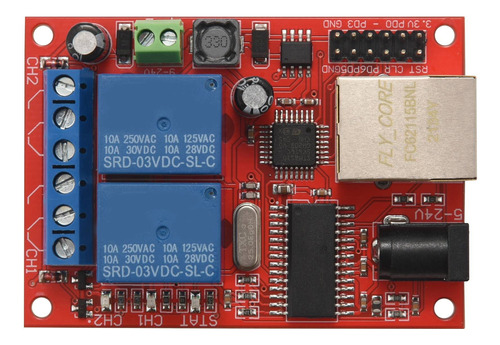 Conmutador De Retardo De Tarjeta De Relé Lan Ethernet De 2 V