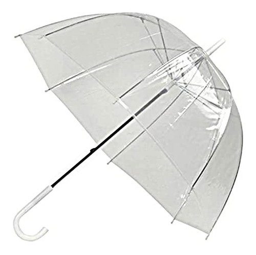 Sombrilla Paraguas Transparente Tipo Hongo Impermeable 80cm