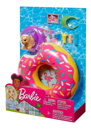 Brinquedo Casa Da Barbie Moveis Para Piscina De Verao Fxg41