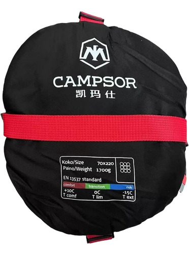 Saco De Dormir Extremo Para -15°+10° Camping Trekking 1700g