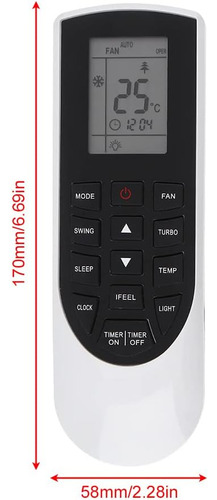 Control Remoto Mirage Modelo X3 Aire Acondicionado Minisplit Yan1f1 Magnum 16