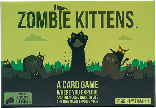 Exploding Kittens Mejorado - Juego Zombie Kittens En Inglés