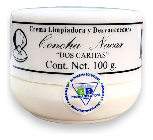 Crema Limpiadora Concha Nácar / Dos Caritas C/100g Tipo de piel Todo tipo de piel