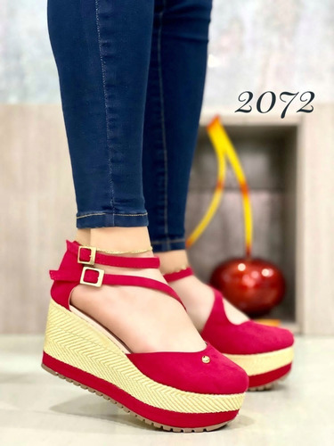 Imagen 3 de 8 de Sandalias Sueco Yuten Plataforma Canasta Moda Colombiana