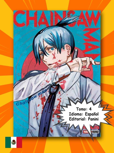 Chainsaw Man Vol 4 Manga Editorial Panini Idioma Latino 