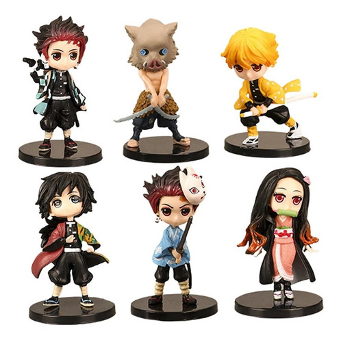 Figuras Kimetsu No Yaiba Colección 6 Unidades