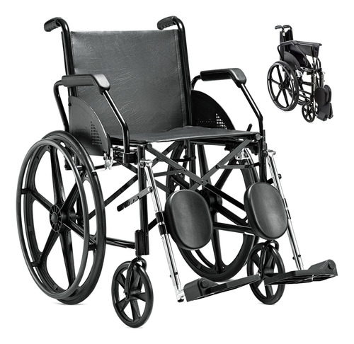 Cadeira De Rodas Adulto 100kg 44cm Dobrável 1016 Jaguaribe
