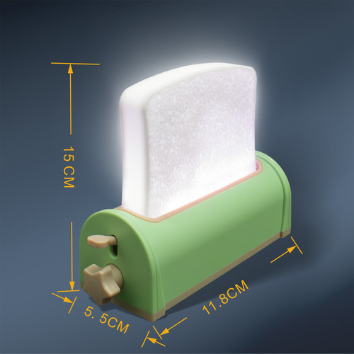 Bonita Luz Led Nocturna Para Dormitorio, Pan, Tostadas, Que