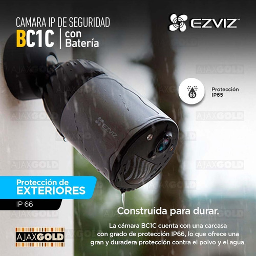 Imagen 3 de 10 de Camara Ip 2 Mp Bateria Alarma Wifi Exterior 1080p Nocturna