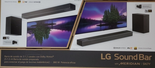Barra De Sonido LG Con Meridia Con Woofer Sn7y 5.1ch Nueva