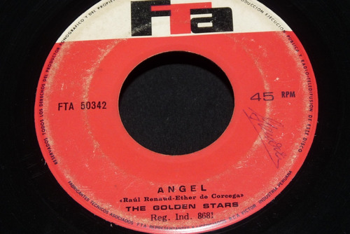 Jch- The Golden Stars Angel Rock Peru 45 Rpm