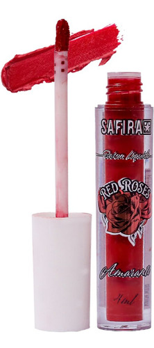 Batom Líquido 4ml Nº 01 Amaranto Coleção Red Roses Safira Acabamento Cremoso