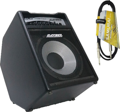 Cubo Amplificador Contrabaixo Datrel 12 200w + Cabo 3m Top