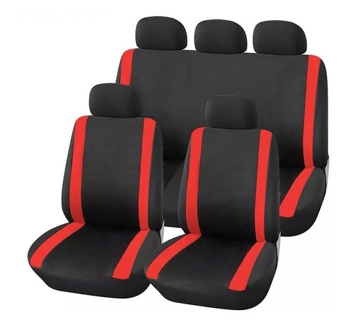 Kit Funda Cubre Asientos Para Auto Tela Semi Acolchada