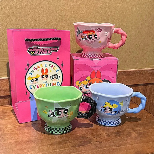 , Taza De Cerámica Con Forma De Chicas Superpoderosas, Regal