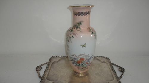 Florero Antiguo Japones En Porcelana Buen Tamaño Vealo