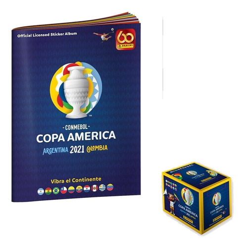 Caja Copa América 2021 Panini Más Álbum.