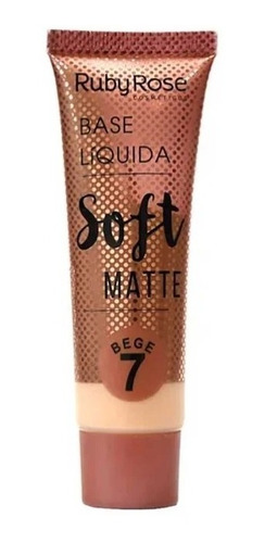 Base Liquida Soft Matte Bege Ruby Rose 2 3 4 5 6 7 8 Hb8050