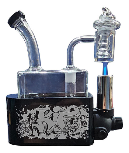 Kit Dabbeo Bong Agua Con Soplete Rig Completo Banger Cuarzo