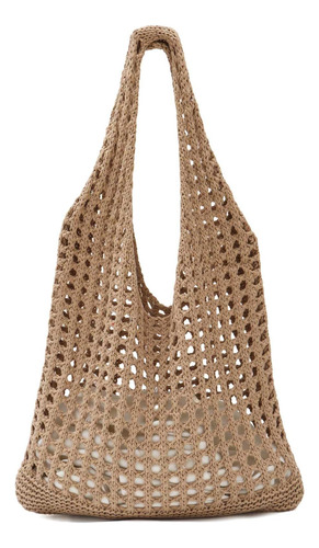 Ovida Cute Crochet Mesh Beach Tote Bag Bolsos De Hombro Para