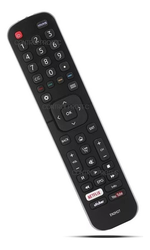 Control Remoto En2h27 Para Smart Tv Hisense Pionner Tonomac