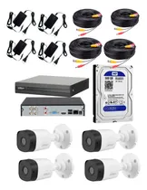 Comprar Kit 4 Cámaras De Seguridad + Dvr Dahua 4ch + Disco Duro 500g