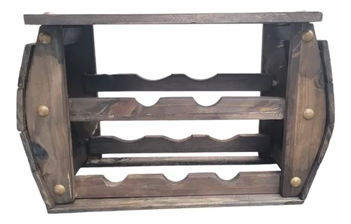 Mueble 5 Vinos Bodega Madera Cava Vinoteca Rustica Campo